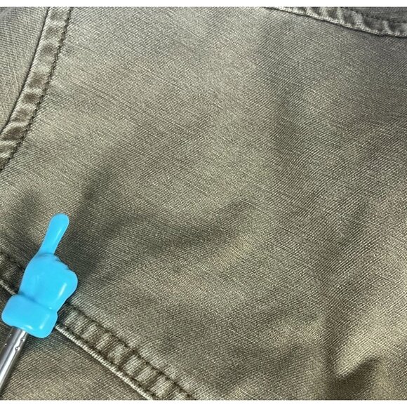 Levi's Snap Front Zip Khaki Trucker Jacket Men's Sz L Tan Pockets Quilted Lining - Picture 9 of 13